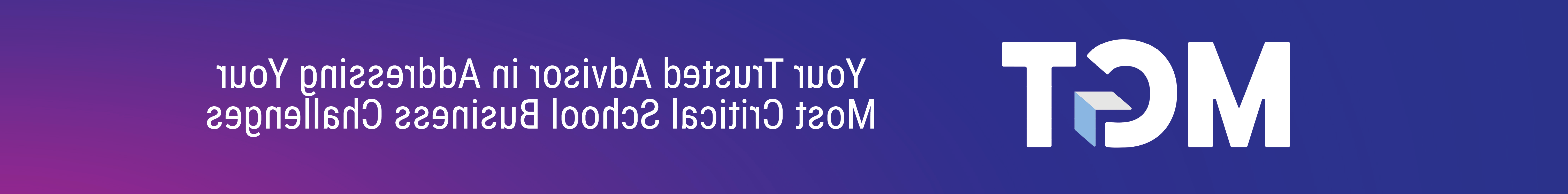 Banner featuring the MGT logo, tagline "Partner with us to help educate and retain your people," and a professional woman using a smartphone.